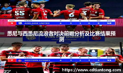 悉尼与西悉尼流浪者对决前瞻分析及比赛结果预测